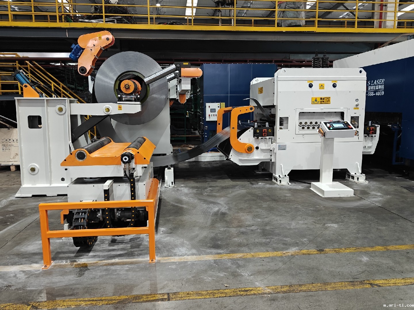 家电行业 6.0mm 厚激光切割送料线