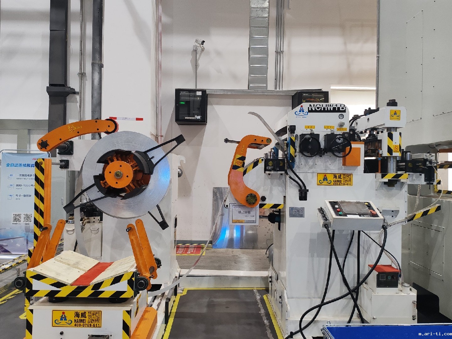 家电行业3.2mm冲压开卷整平送料线